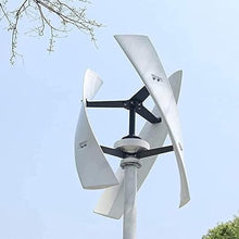 Wind Turbine Generator Kit, 6000W-15000W Portable Vertical Helix Wind Power Turbine Generator, 3 Blade Wind Generator Kit with Charge Controller for Marine RV Home Industrial Energy 10000W-12V