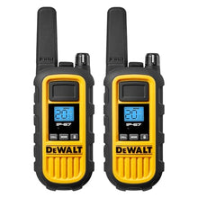 DEWALT DXFRS800 Heavy Duty Walkie Talkies Bundle with Remote Speaker Microphones, 6 Pack Black/Yellow