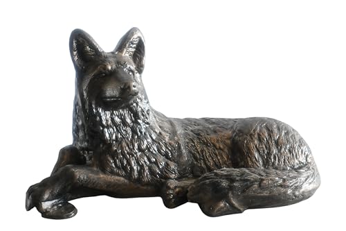 NIFAO Loyal Resting German Shepherd Handcrafted, 25" L x 12" W x 15" H