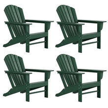 Afuera Living Portside Classic Outdoor Adirondack Chair Set of 4 Green