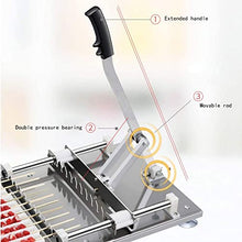 10 Holes BBQ Tool, Commercial Quick Wear Stainless Steel Mutton Kebab Machine, BBQ Making, Easy Barbecue Skewers Maker, Manual BBQ Threading Machine