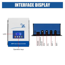 SHIHUANI 80A/100A MPPT Solar Charge Controller 12V/24V/36V/48V Battery Charger Max 150VDC Back-Light LCD Solar Regulator(80A)