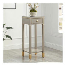 WOAITIANTIAN Vase Stand Modern Light Luxury Decorative Plant Stand, with Drawer Double Wood Display Base(Small)