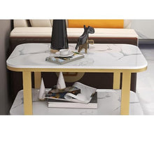 WGTYOA Sofa Rock Board Edge a Few Side Ark Contracted Bedside Table Square Sitting Room Balcony Tea