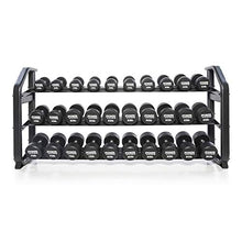 Power Systems Denali ProStyle Dumbbell Rack with Built-in Saddles - Reinforced Steel - Black Powder Coated