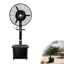 Wrhnkf Commercial Indoor Outdoor Mist Fan with 42L/11Gal Water Tank, High Velocity Industrial Misting Fan, 60° Oscillation & 3 Speed Setting, for Cooling Patio, Barn, Greenhouse(75cm/29.5in)
