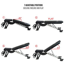 Valor Fitness DD-40 Heavy Duty Adjustable Weight Bench Black