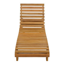 Merax Patio Chaise Lounge Chair with Water-Resistant Cushion Set of 4, 77'' Acacia Wood Adjustable Reclining Chaise Lounger with 3-Positions Backrest for Poolside, Deck, 400 lbs Capacity, Teak+ Beige