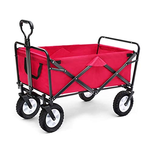 Folding Garden Trolley Cart Heavy Duty Wagon Multi-Function Shopping Cart Load：80kg