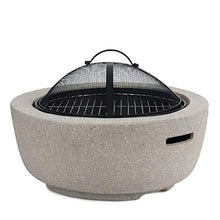 Fire pits Outdoor Fire Pit - Large Bonfire Wood Burning Patio & Backyard Firepit for Outside with Spark Screen, Poker, and Round Fireplace Cover Fire Pit