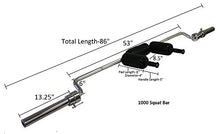 Ader Sporting Goods Safety Squat Olympic Bar Chrome