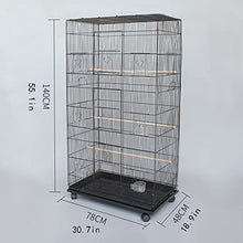 QTBH Flight Cage Large Parrot Cage Home Bird Cage Large Paired Cage Pigeon Budgerigar Breeding Cage Suitable for Bird Breeding Canary Parakeet Love Bird Bird Cage (Color : White)