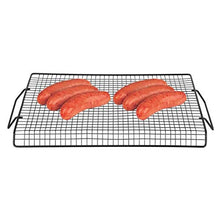 Barbecue Mesh Handle Iron Non-Stick BBQ Rack Grill Net for Outdoor Party Camping