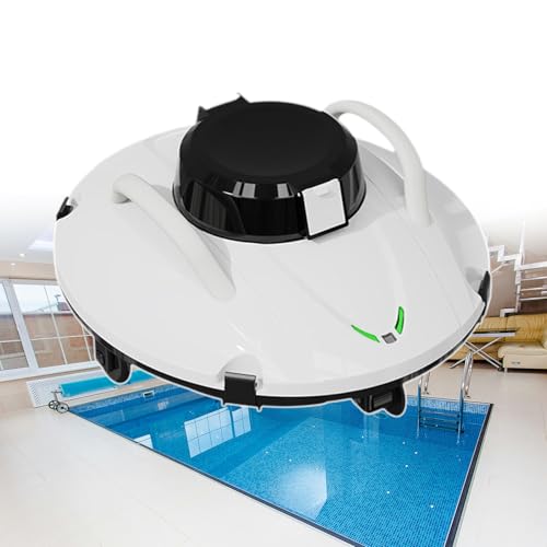 pealiritansemen Cordless Automatic Pool Cleaner, Pool Vacuum Lasts 180 Mins, LED Indicator, Strong Suction, with Dual Motors, Rechargeable Pool Floor Vacuum