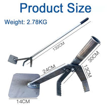 Large Size Sapling Puller, Tree Puller Tool Serrated Edge 132 Cm For Root Sapling Stalks Weeds Removal
