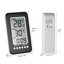 TMMLIJIPL Wall Clock, Digital Thermometer Hygrometer Electronic LCD Temperature Humidity Meter Weather Station Indoor Outdoor Clock