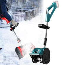 HYUIO Handheld Cordless Electric Snow Shovel,Cordless Electric Snow Blower,Electric Snow Shovel/Foldable Snow Thrower,with 2 Battery and Charger,A