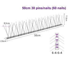 YINUK Bird Spikes, 0.5-10M 304 Stainless Steel Bird Spikes, Bird Repellent Spikes, Arrow Pigeon Spike Fence Kits for Deterring Birds, Crows and Cats(10M-20pcs)