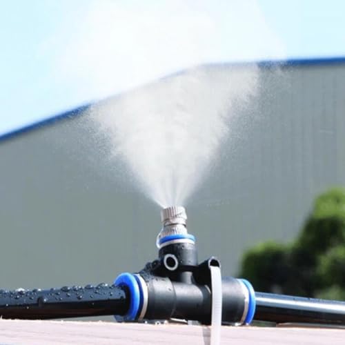 Outdoor Mist Cooling System for Dust Reduction, Fast-Lock Irrigation Kit
