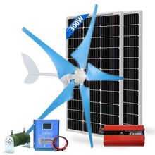 3800W Horizontal Axis Wind Turbine Generator Kit 1500W 12V 24V 48V Wind Turbine + Wind And Solar Hybrid Controller + 2000W Inverter + 150W *2 Solar Panel Household Marine Street Light (Color : 12V)
