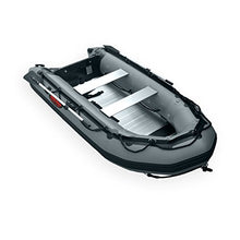 Seamax Heavy Duty Ocean320 10.5ft Inflatable Boat with Aluminum Floor, V Bottom Dark Grey, Red
