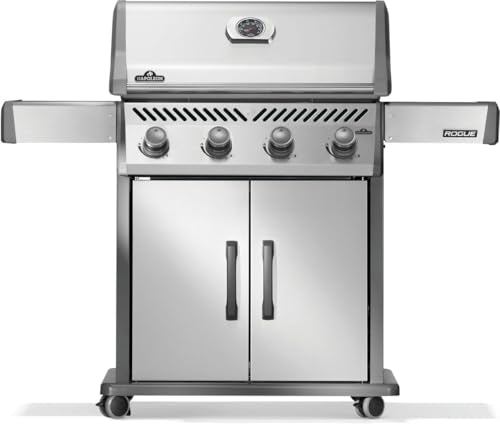 Napoleon Rogue 525 Natural Gas Grill, Stainless Steel, Premium 4-Burner BBQ