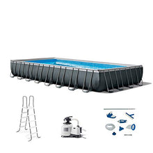 Intex Ultra XTR Frame Rectangular Swimming Pool Set Blue, Gray