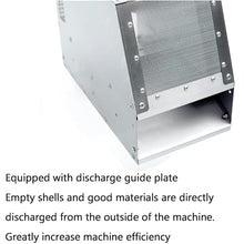 TsoLay Bird Feed Blown Shell Splitter, Electric Stainless Steel Grain Separator with Drawer and Discharge Guide Plate, Fan Speed Adjustable for Millet, Miscellaneous Grains, Melon Seeds