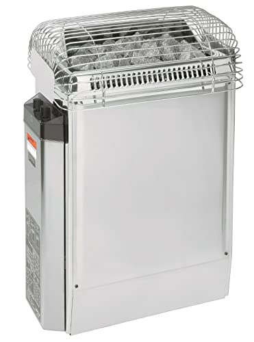 The Sauna Place Finlandia/Harvia Topclass KV-45-S Sauna Heater with Built-in Controls Silver