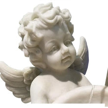Outdoor Fountain Garden Courtyard Fountain Decoration, Fish Pond with Courtyard Landscape, Angel Sculpture with Sandstone Fountain Garden Fountain (Size : D)