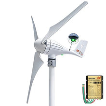 Marsrock 600W 24V AC Small Wind Turbine Generator Windmill with LED Indicator MPPT Controller for Wind Solar Hybrid System 2m/s Low Start Wind Speed 3 Blades(3S4-600H-24W-D)