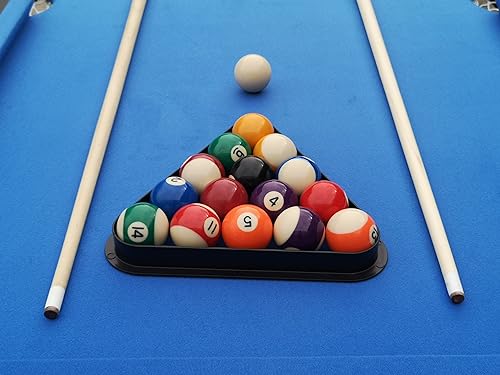 MRISN 3-in-1 Multi Game Table Pool Billiard Table Tennis Black+Blue