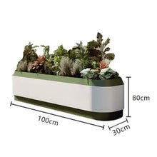 M3b6G8p1 Planter Box Large Planter Box Outdoor Combined Landscape Fence Flower Trough(Small)