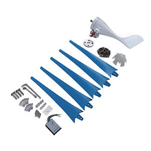 YLHHWVY Windmill Generator Windmill Generator Aluminum Alloy Low Wind Speed Starting Blue Nylon Fiber 5 Blades 300W Solar & Wind Power Parts & (DC24V)(DC12V)