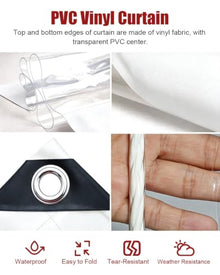 Outdoor Tarps with Windows, Metal Grommets, Waterproof Panels