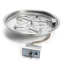 HPC Fire Round Unfinished Gas Fire Pit Enclosure with FPPK Kit (U45R-FPPK25CEK-LP), Propane, 45-Inch