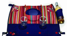 BUILT NY Convertible Insulated Picnic Basket Tote Bag, Navy