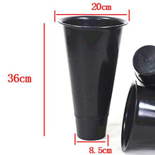 XJJUN Plant Flower Stand Flower Bucket Universal Wheel Creative Style Display Stand Removable Living Room Courtyard Bearing Strong, 2 Colors, 9 Barrels (Color : Black, Size : 70x50x105cm)