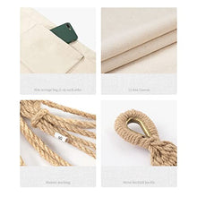 ZerHoc Portable Hammock,Canvas Hammock,Hammocks Hammock Canvas Cotton Hammock Camping Hammock for Outdoor Patio Garden Backyard, 3*1m, White