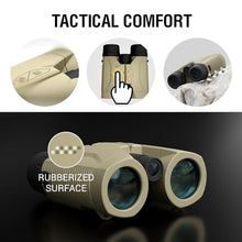Force Technologies ATN 10x42 Laser Ballistics Binocular with Laser Rangefinder, Bluetooth, Ballistic Calculator and Mobile App Sand
