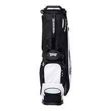 PXG Golf Lightweight Carry Bag with Carbon Fiber Stand Legs, 4-Way Top, Disconnect Straps, Padded Back Panel, Insulated Water Bottle Pocket, and Snap-on Rain Hood Black and White