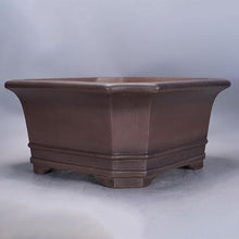 Indoor Plant Pots Purple Sand Retro Handmade 70cm Square deep Pot Gardening Green Plant Bonsai Pot Container Planters for Outdoor Plants(B,Small)