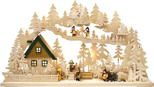 Ratags 3D Candle Arch Forest Walker in the Clearing with LED Lighting USB Length 72 cm / 28 inch by Ratags Crafts