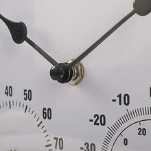 ZYBB Clocks Outdoor Moisture and Dustproof Outdoor Clocks for The Garden Wall Mounted with Temperature and Humidity