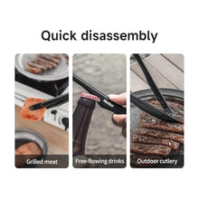 6PCS BBQ Tools Set, Portable Camping Kitchen Cookware for Outdoor Travel, Picnic, and Barbecue