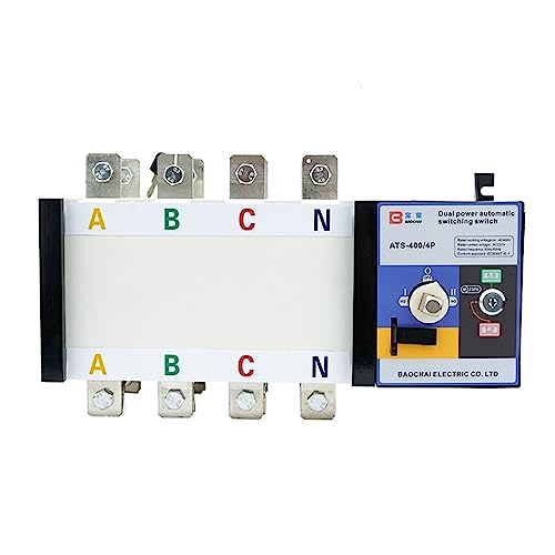 WRBSUJTMM 400A Automatic Transfer Switch Dual Power Change Over Generator Switch(400A)