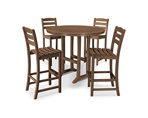 Polywood La Casa Café Bar Set Teak