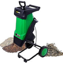 Qiokoith Electric Garden Shredder Wood Chipper 2400W Leaf Mulcher - Efficient Lawn and Garden Use Chippers for Quick and Easy Cleanup