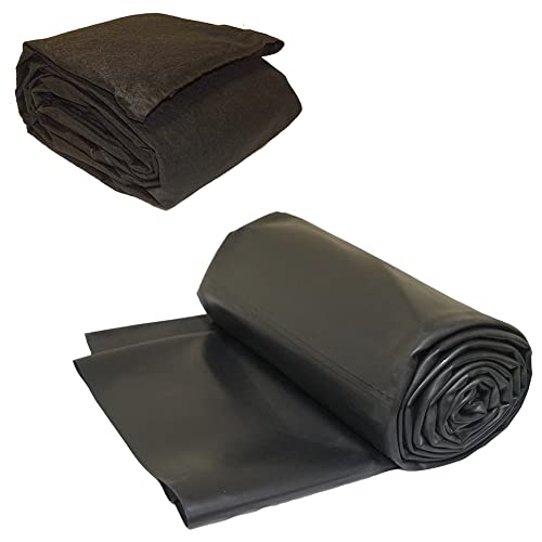 LifeGuard Pond Liner 20 ft. x 20 ft. 45 Mil EPDM Rubber Black
