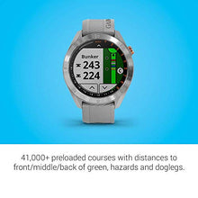 Garmin Approach S40 GPS Golf Smartwatch Stainless Steel with Powder Gray Band